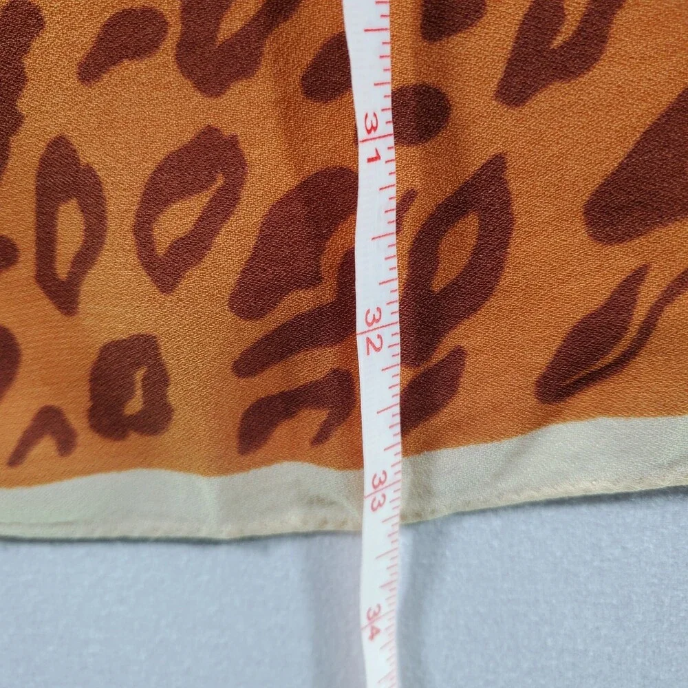 Peter Todd Mitchell Scarf Jungle Animal Print Vintage Leopard Native Tiger